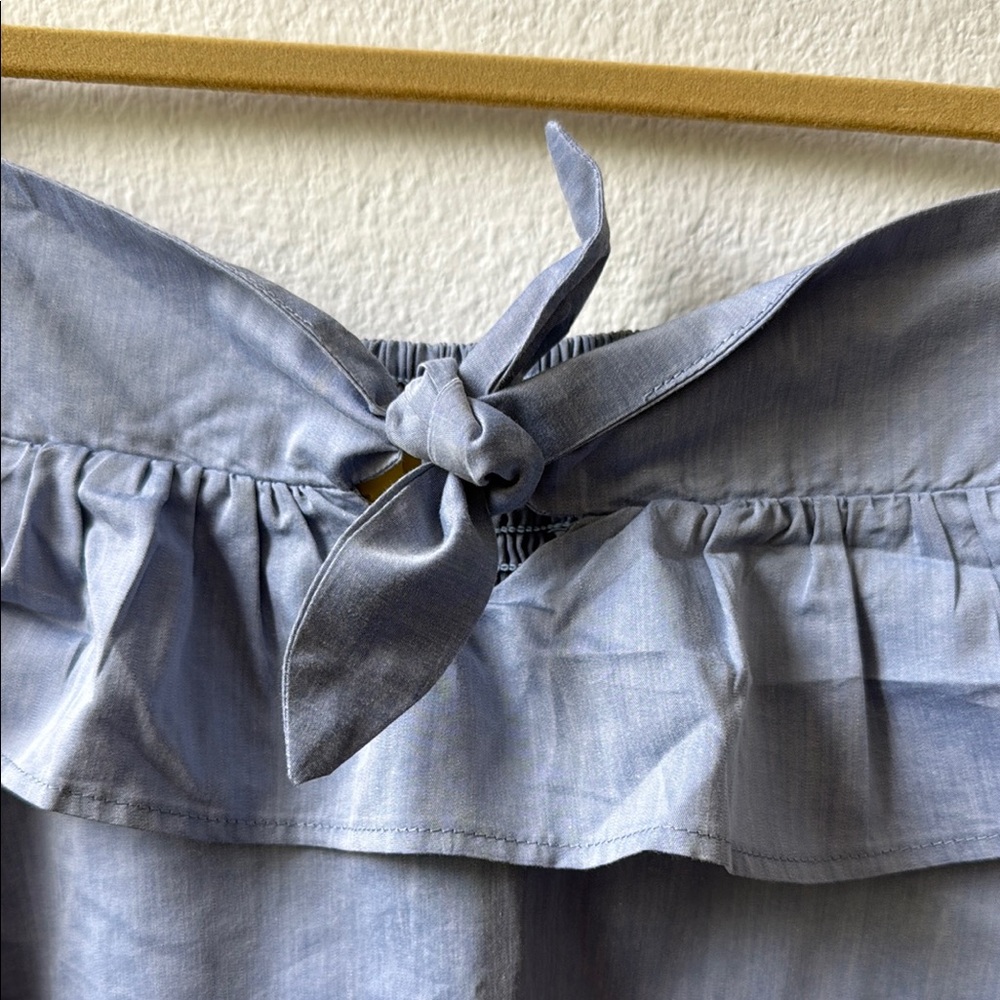 Doe & Rae Blue Off-Shoulder Blouse - Picture 6 of 9